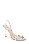 Betzábe Bianca Metallic Slingback Sandal In Animal Print