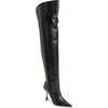 Betzábe Bree Pointed Toe Thigh High Boot In Black