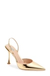 Betzábe Sofia Pointed Toe Slingback Pump In Gold