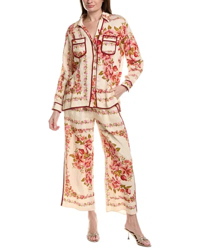 Beulah 2pc Shirt & Pant Set In Multi