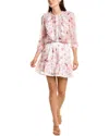 Beulah 2pc Top & Mini Skirt Set In Pink
