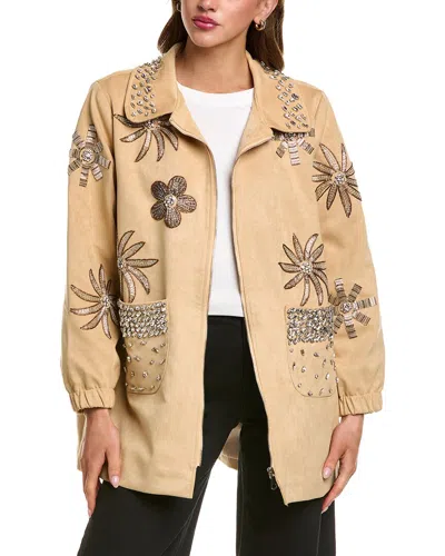 Beulah Embellished Jacket In Neutral