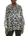 Beulah Extreme Dolman Blouse In Grey