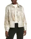 Beulah Fringe Jacket In Metallic