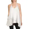 BEULAH JUNIORS WOMENS SEQUINED SHIMMER HALTER TOP