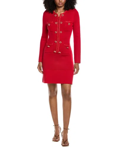 Beulah Knit Mini Dress In Animal Print