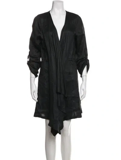 Pre-owned Beulah London Linen Lounge Set In Black