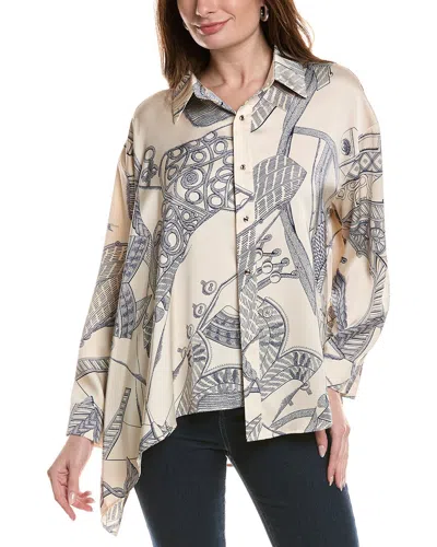 Beulah Long Sleeve Blouse In Neutral
