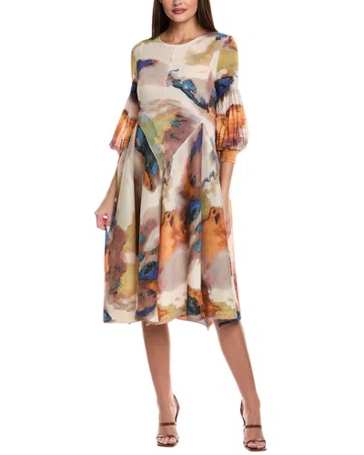 Beulah Midi Dress In Multi