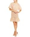 Beulah Mini Dress In Beige