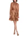 Beulah Mini Dress In Brown