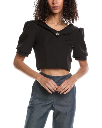 Beulah Off-the-shoulder Top In Black