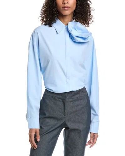 Beulah Oversized Shirt In Blue