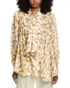 Beulah Printed Blouse In Yellow