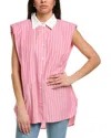 Beulah Shirtdress In Pink