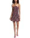 Beulah Smocked Mini Dress In Multi