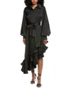 Beulah Solid Maxi Dress In Black