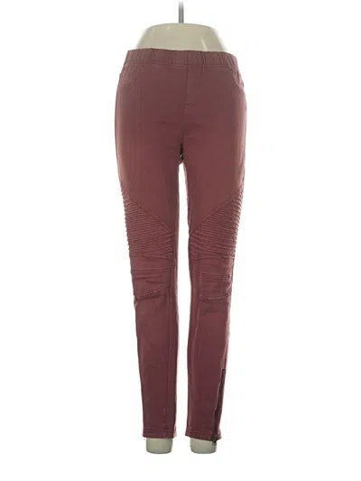 Pre-owned Beulah Style Active Pants In Burgundy