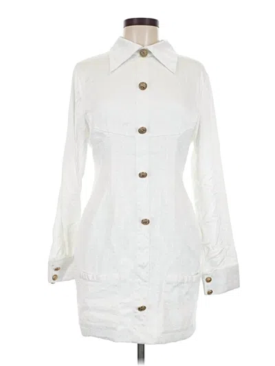 Pre-owned Beulah Style Casual Dress In White