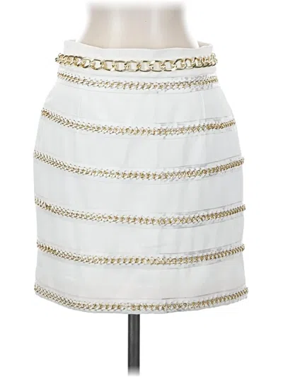Pre-owned Beulah Style Formal Skirt In White