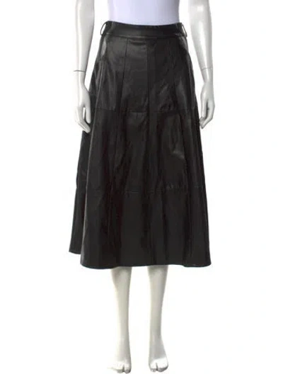 Pre-owned Beulah Style Midi Length Skirt In Black