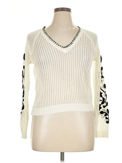 Pre-owned Beulah Style Pullover Sweater In Ivory