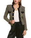 Beulah Tweed Casual Jacket In Black