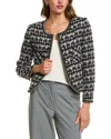 Beulah Tweed Wool-blend Cardigan In Black