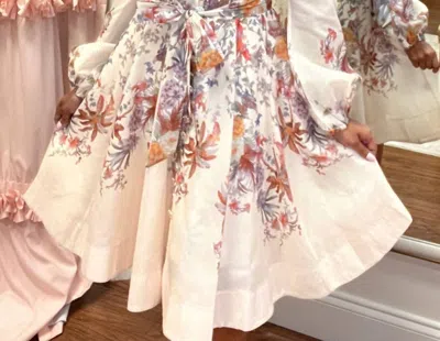 Beulahstyle Billie Floral Dress In Cream Multi In Neutral