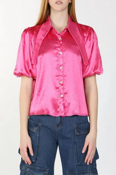 Beulahstyle Disco Barbie Top In Hot Pink