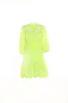 BEULAHSTYLE LACE DRESS IN LIME