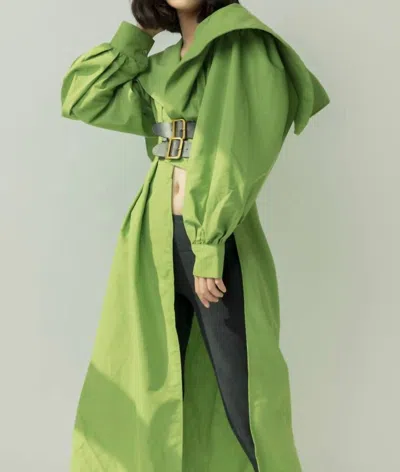 Beulahstyle One Side Open Top In Olive In Green