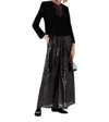 Beulahstyle Sequin Skirt In Black In Black