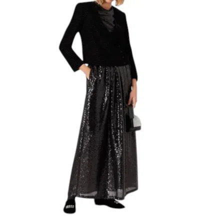 Beulahstyle Sequin Skirt In Black