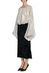 Beulahstyle Sequin Skirt In Black In Black