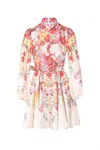 BEULAHSTYLE WOMEN'S FLORAL FANTASY DRESS IN PEACH