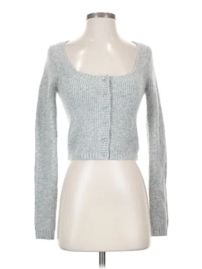 Pre-owned Beverly And Beck Cardigan Sweater In Silver