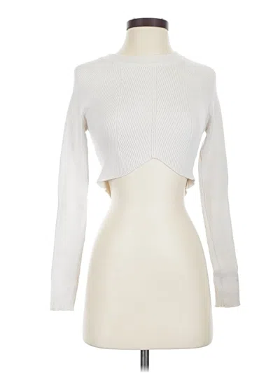 Pre-owned Beverly And Beck Long Sleeve Turtleneck In Ivory