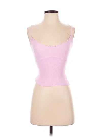 Pre-owned Beverly And Beck Sleeveless Top Pink Sweetheart Neckline Tops