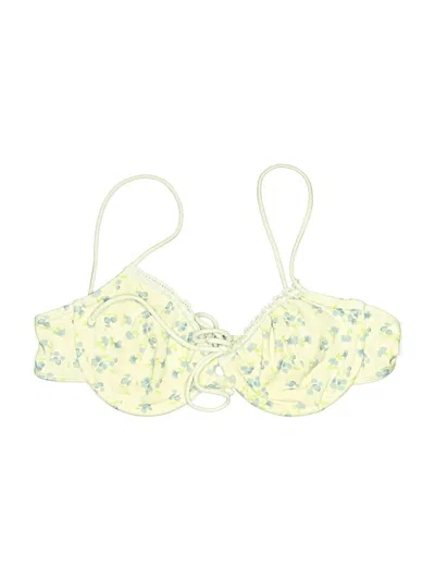 Pre-owned Beverly And Beck Swimsuit Top Yellow Swimwear