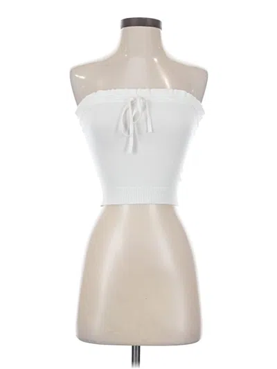 Beverly And Beck Tube Top White Strapless Neckline Tops
