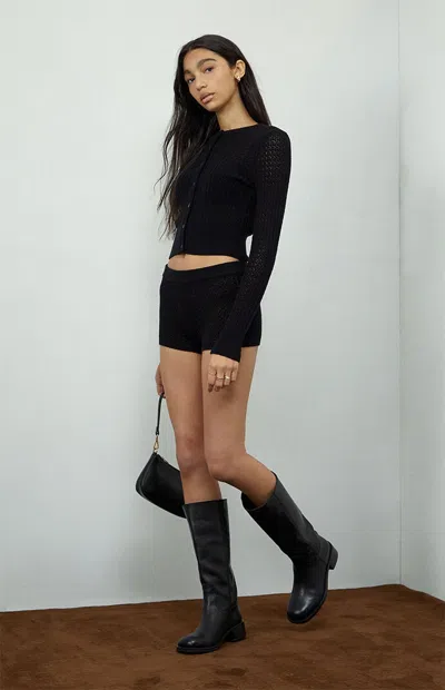 Beverly And Beck Women's Claudette Knit Cardigan In Black