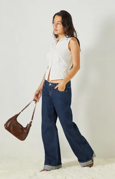 Beverly And Beck Women's Olivia Button Up Tank Top In White