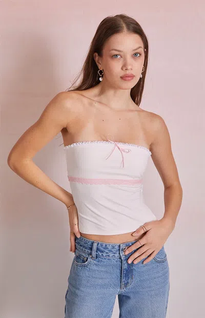 Beverly And Beck Women's Sweetest Tube Top In Pink