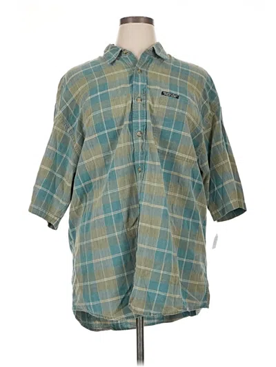 Pre-owned Beverly Hills Polo Club 3/4 Sleeve Button Down Shirt In Blue