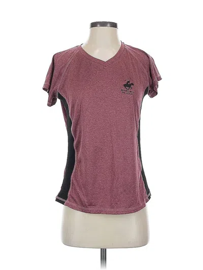 Pre-owned Beverly Hills Polo Club Active T-shirt In Burgundy