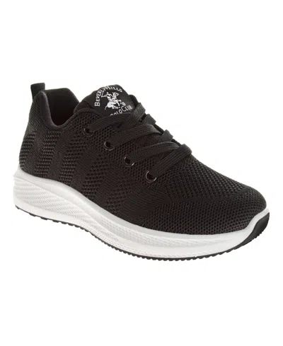 Beverly Hills Polo Club Little And Big Boys Lace-up Fashion Sneakers In Black