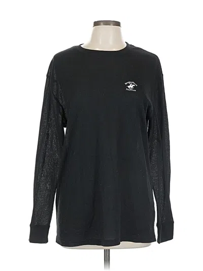Pre-owned Beverly Hills Polo Club Long Sleeve T-shirt In Black