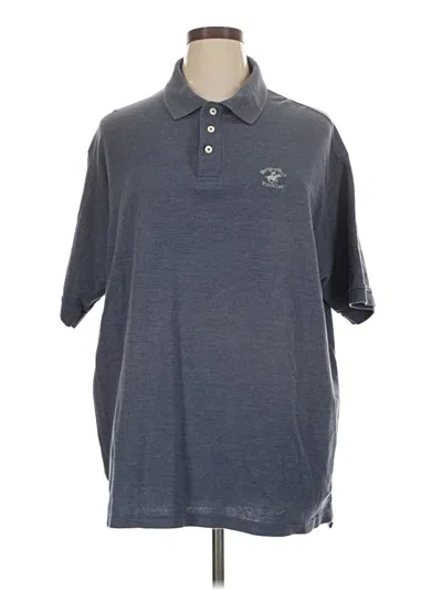 Pre-owned Beverly Hills Polo Club Short Sleeve Polo In Blue