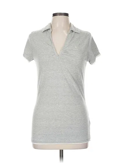 Pre-owned Beverly Hills Polo Club Short Sleeve Polo In Gray